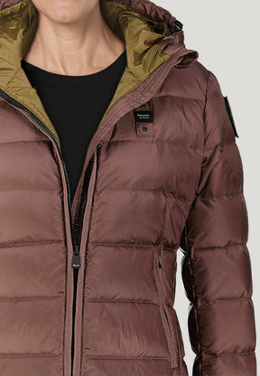 BLAUER Giubbotto Donna Piumino Fasciato Bordeaux