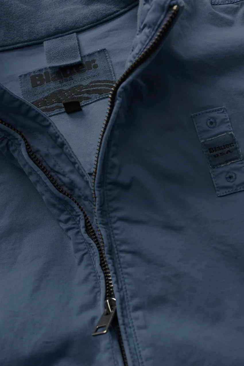 BLAUER BADGER DYED Antivento Uomo Senza Cappuccio Blu