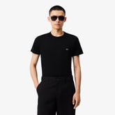 LACOSTE T-Shirt Basic In Cotone Pima Nera