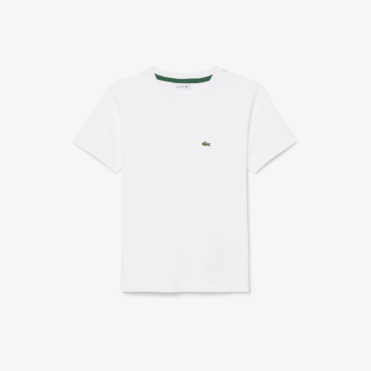LACOSTE T-Shirt Bambino/Bambina Basic Bianca