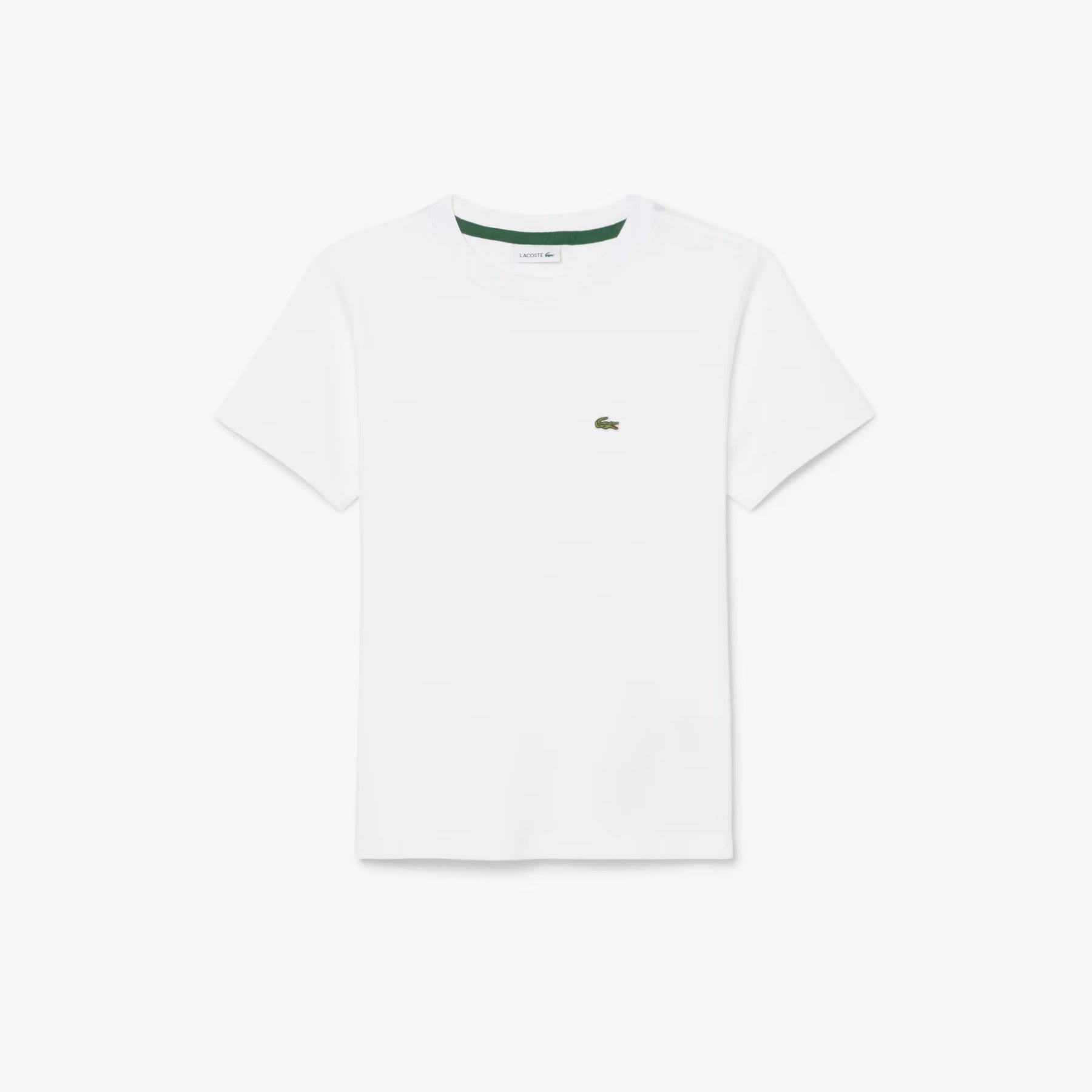 LACOSTE T-Shirt Bambino/Bambina Basic Bianca