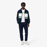 LACOSTE Tuta In Microfibra Logo Retro Blu/Bianca
