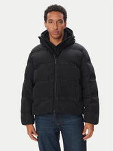 CALVIN KLEIN Giubbotto Con Cappuccio Con Loghi Nero