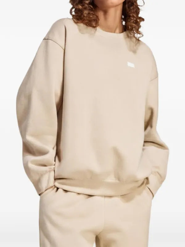 ADIDAS Tuta Completa Senza Cappuccio Logo Centrale Donna Beige