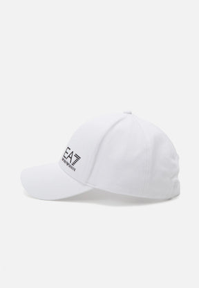 EA7 Cappello Bianco/Nero Visiera Curva