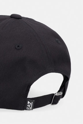 EA7 Cappello Nero/Bianco Visiera Curva