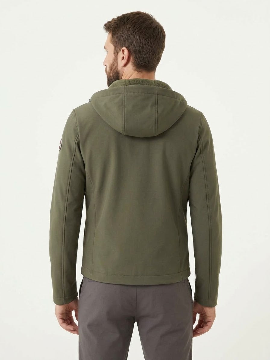COLMAR Giubbotto In Tessuto Softshell Con Pile Interno Verde 26/27