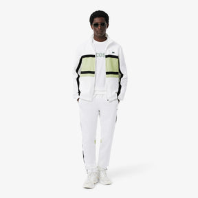 LACOSTE Tuta In Microfibra Logo Retro bianca