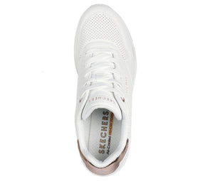 177520/WHT Skechers Donna Uno Wedge Bianche 26/27