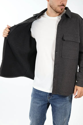 GIANNI LUPO Giacca OverShirt Con Tasconi Grigio 26/27
