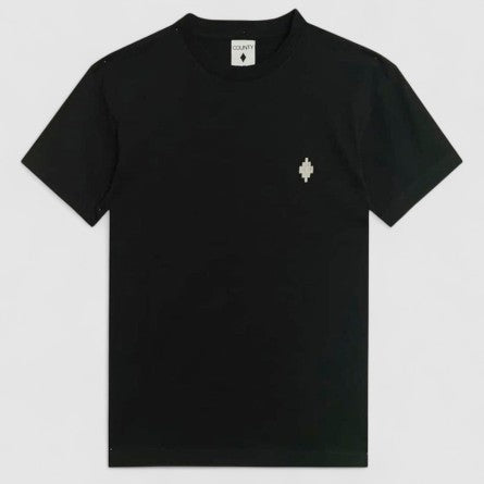 COUNTY OF MILAN T-Shirt Con Scritta Dietro Nero
