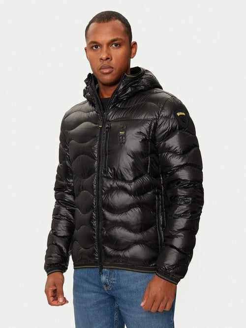BLAUER Giubbotto Uomo Piumino Invernale Ondulato Nero 25/26