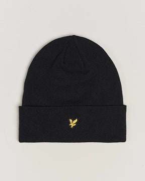 LYLE&SCOTT Cappello Ribbed Beanie In Lana Nero
