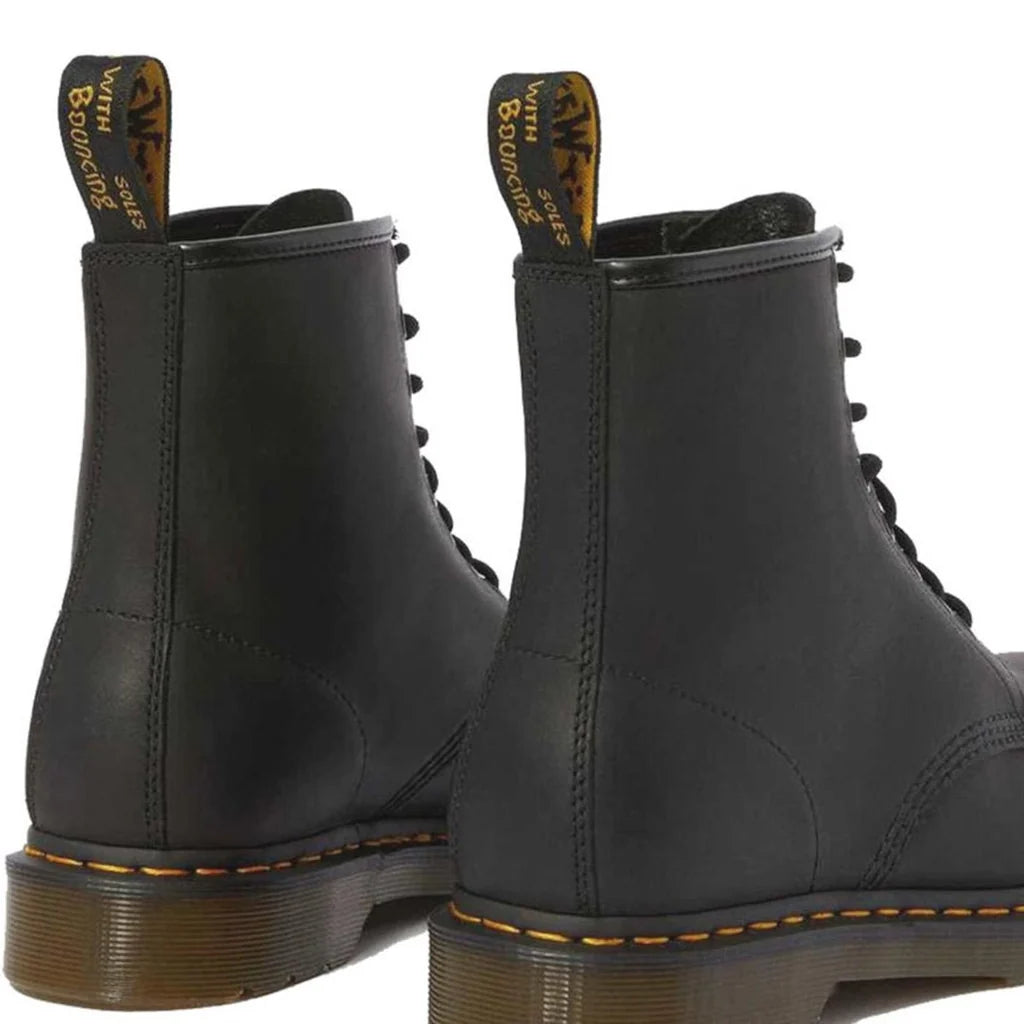 DR MARTENS 1460 Greasy Black Nero/Marrone