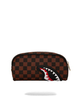 SPRAYGROUND Astuccio In Pelle Sawtooth Sharks In Paris Pouch Marrone
