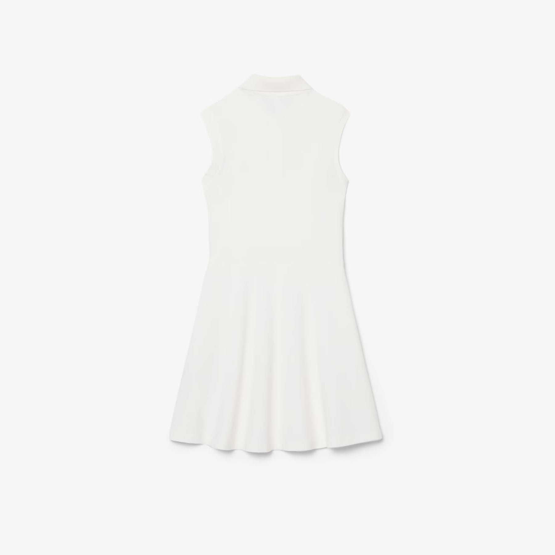 LACOSTE Polo A Vestitino Giromaniche In Cotone Piqué Bambina Basic Bianco