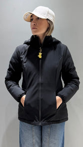 TREZ DONNA GIUBBOTTO LISCIO CORTO NERO
