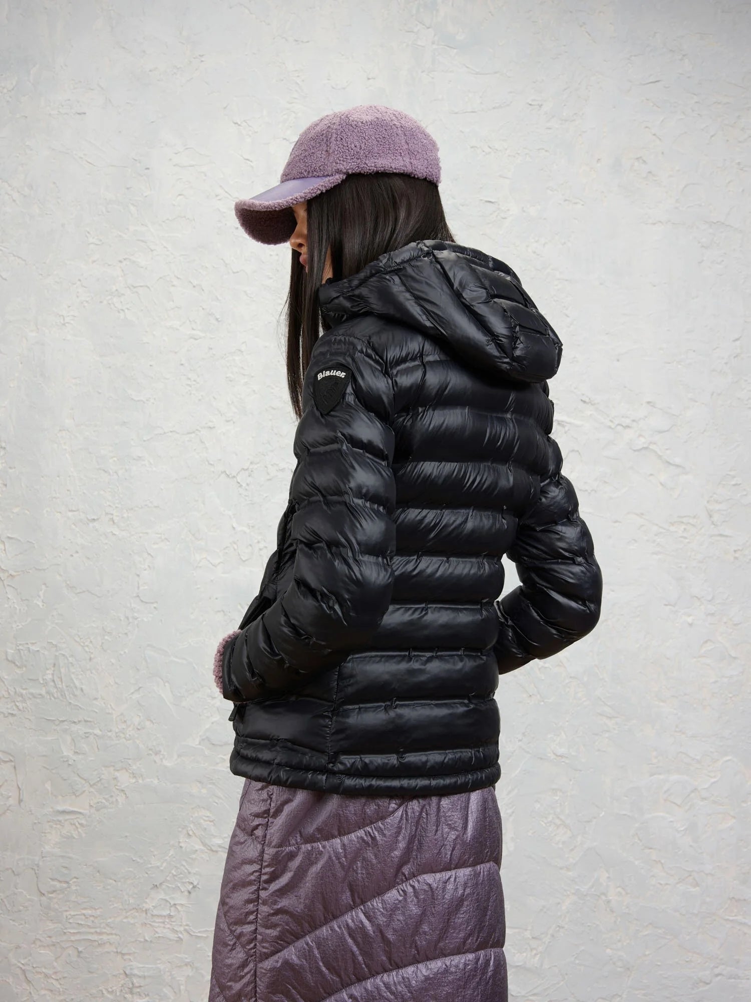 BLAUER Giubbotto Corto Ellis Ovattato Con Cappuccio Donna Nero