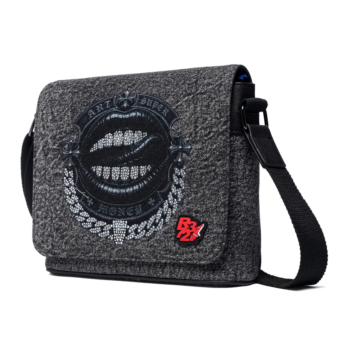 ART SUPER MONEY Borsa a Tracolla T-Bar Shoulder Bag Nero