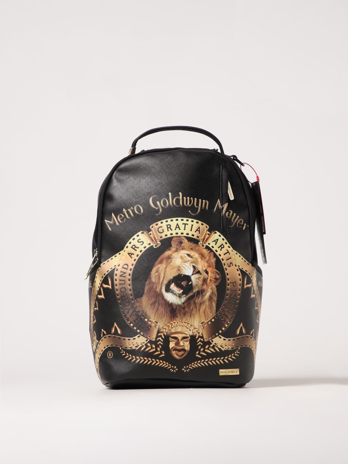SPRAYGROUND Zaino In Pelle Metro-Goldwyn-Mayer Nero Oro