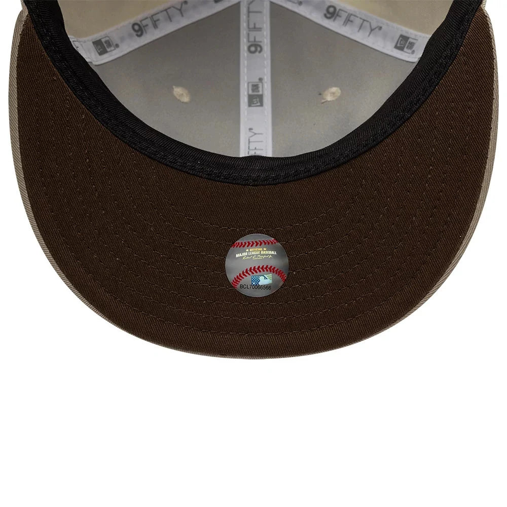 NEW ERA 9FIFTY Cappello Visiera Dritta San Diego Padres Beige