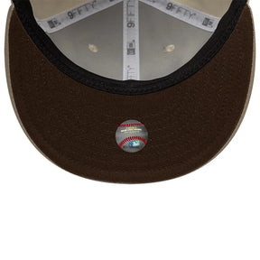 NEW ERA 9FIFTY Cappello Visiera Dritta San Diego Padres Beige