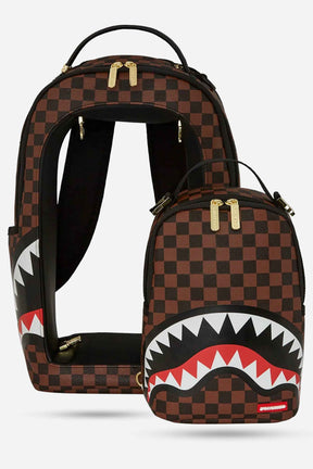 SPRAYGROUND Zaino SHARKS IN A HOLE IN PARIS DLXSV In Pelle Nero
