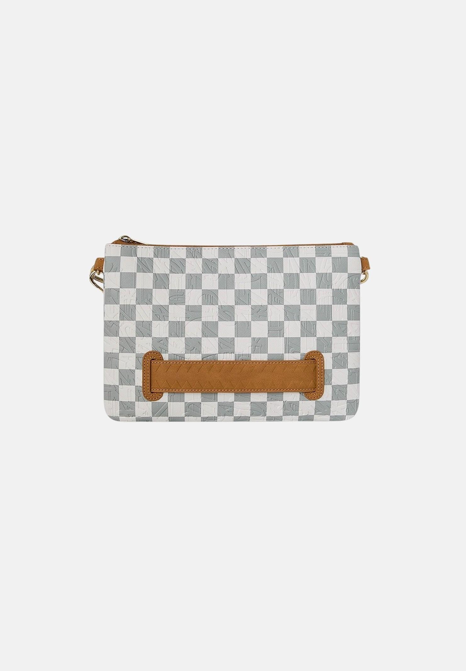 SPRAYGROUND Pochette/Tracolla 3AM CREAM bianca e grigia