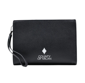COUNTY OF MILAN MARCELO BURLON Pochette In Ecopelle Basic Nero