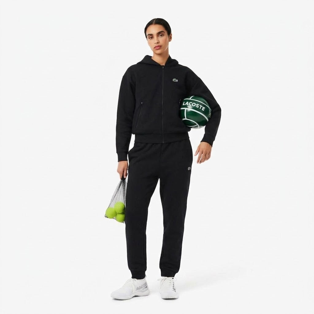 LACOSTE Tuta Donna Con Cappuccio Nera