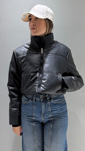 TIFFOSI GIRL ALFA_1 NERO GIUBBOTTO CROP