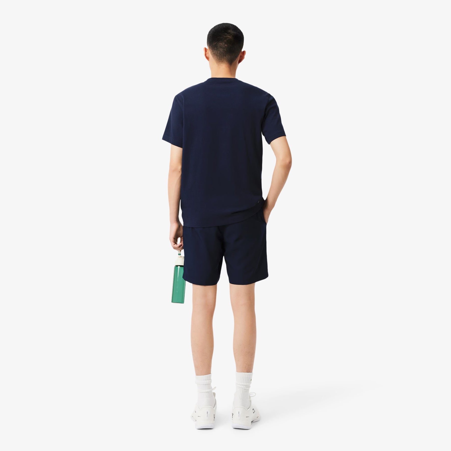 LACOSTE Pantaloncino In Cotone Basic Blu