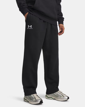UNDER ARMOUR Pantaloni In Cotone Fleece Nero
