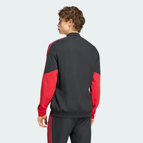 ADIDAS Tuta Completa Manchester United Senza Cappuccio Nero/Rosso