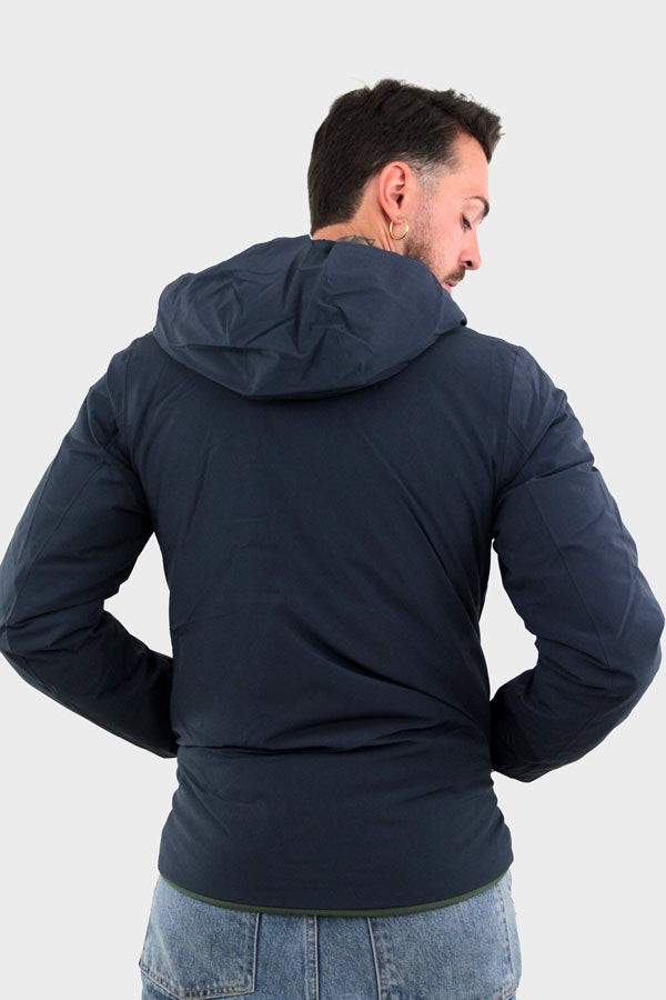 K-WAY Giubbotto Piumino Invernale Jack Warm Double Blu/Verde