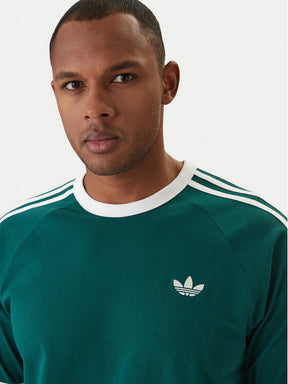 Adidas Originals Completino Uomo Verde Bande Laterali Bianche