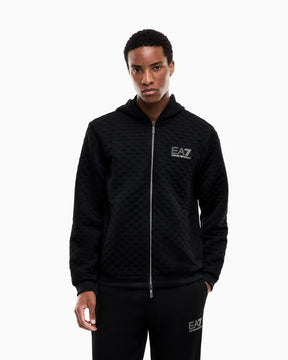 EMPORIO ARMANI Tuta Completa Con Zip e Cappuccio Nero