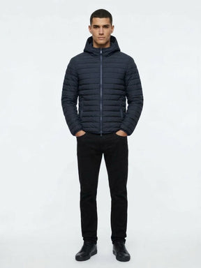 MORE Piumino Blake Con Cappuccio Blu