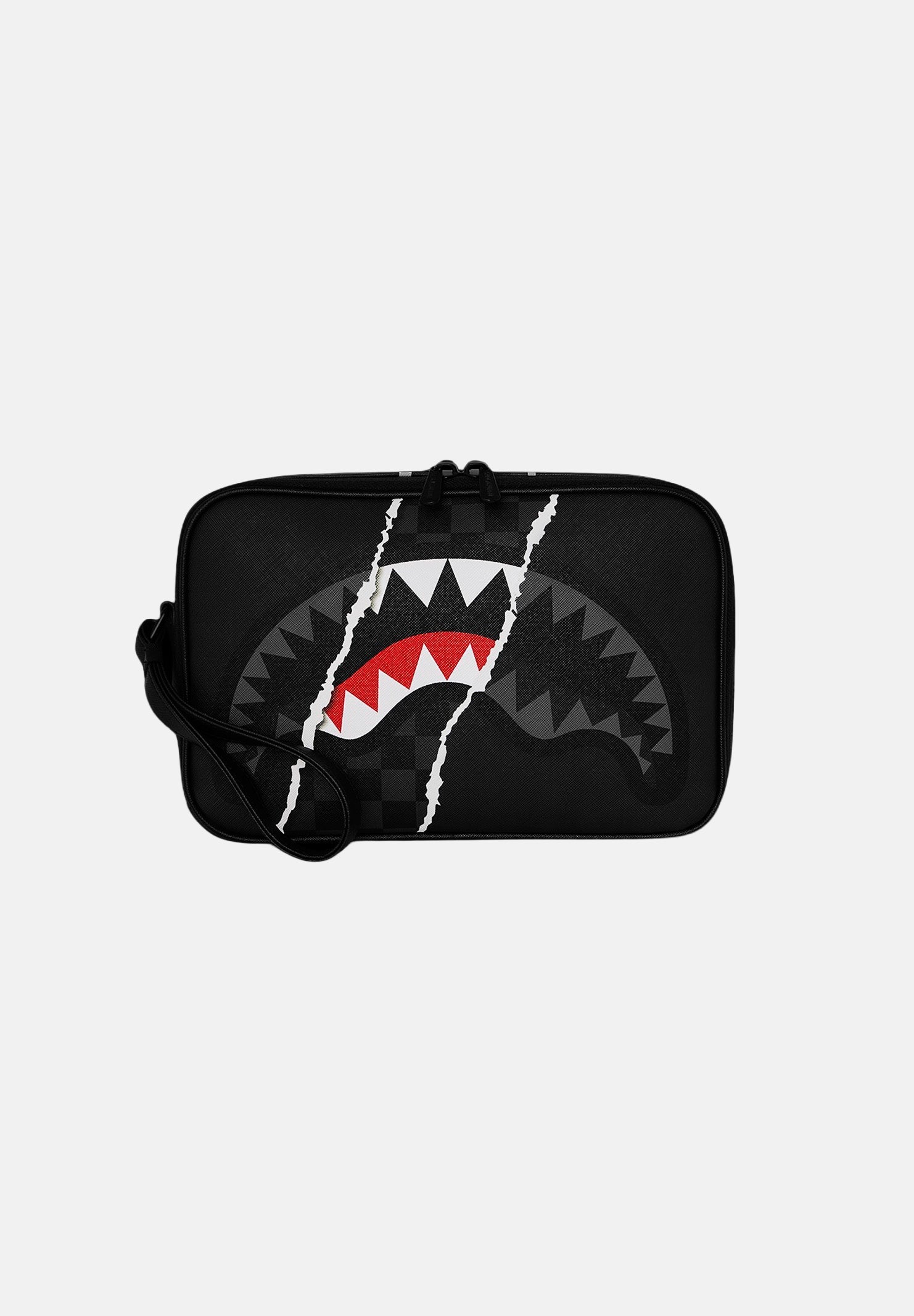 SPRAYGROUND Pochette RIP SHARK nero con grafica Shark Mouth Nero