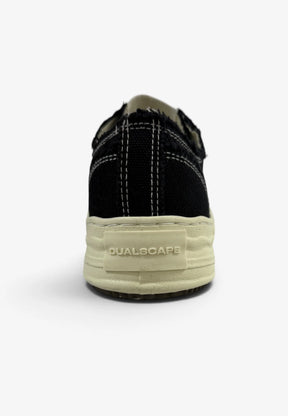 DUALSCAPE Sneakers In Tela Nera/Panna