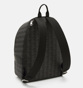 LACOSTE Zaino The Blend In Pelle Monogram Nero
