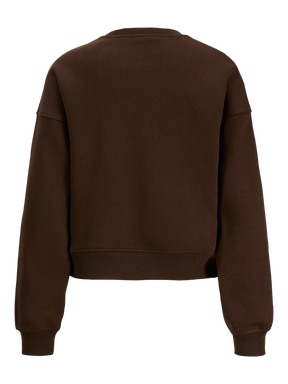 JJXX Jxtantum Terry Patch Felpa Girocollo Marrone donna AW26