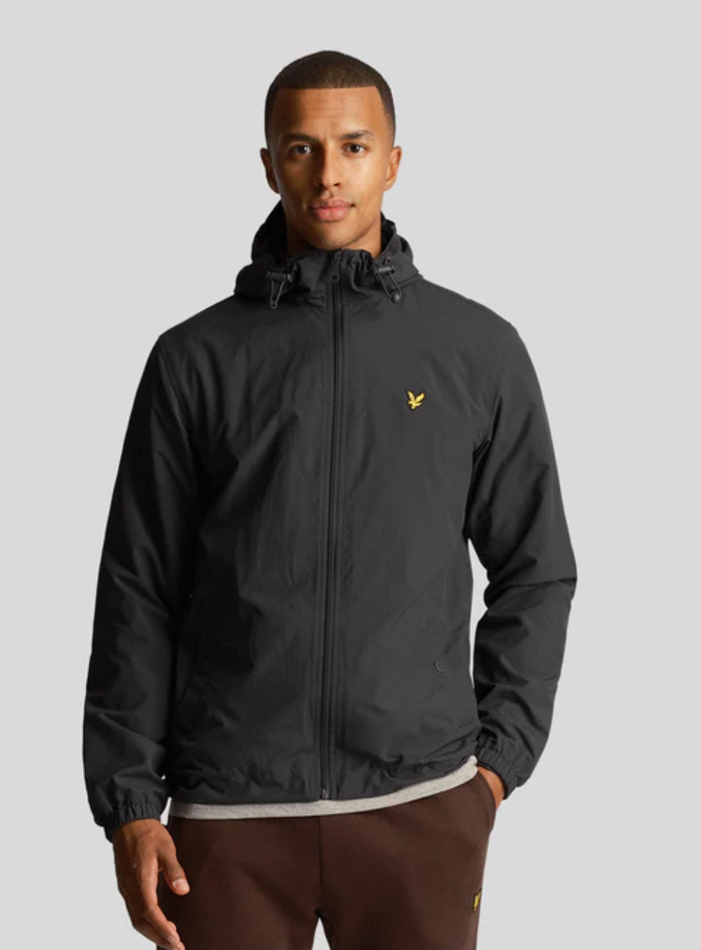 Lyle&Scott Antivento Con Cappuccio Nero