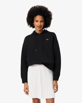 LACOSTE Felpa Con Cappuccio Donna Nera