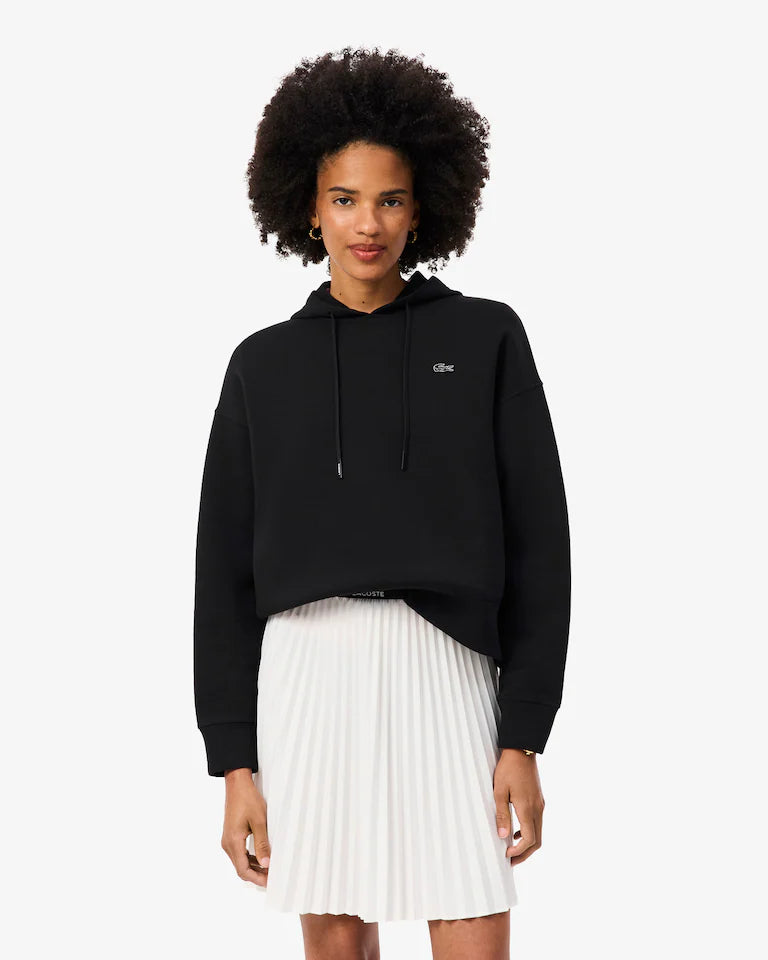 LACOSTE Felpa Con Cappuccio Donna Nera