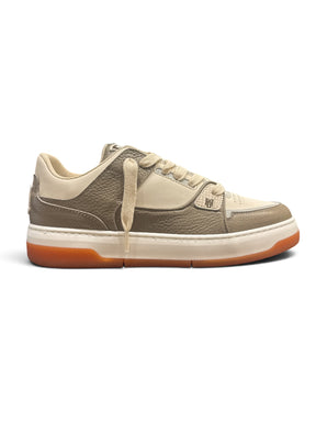 BRIAN MILLS Sneaker In Pelle Mod. Amiri Beige/Tortora