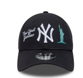 NEW ERA Cappello Nero/Bianco Visiera Curva