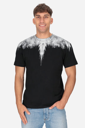 COUNTY OF MILAN T-Shirt Nera Marcelo Burlon Ali Graffito Bianco