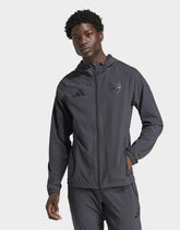 ADIDAS Tuta Arsenal In Microfibra Con Zip Nera