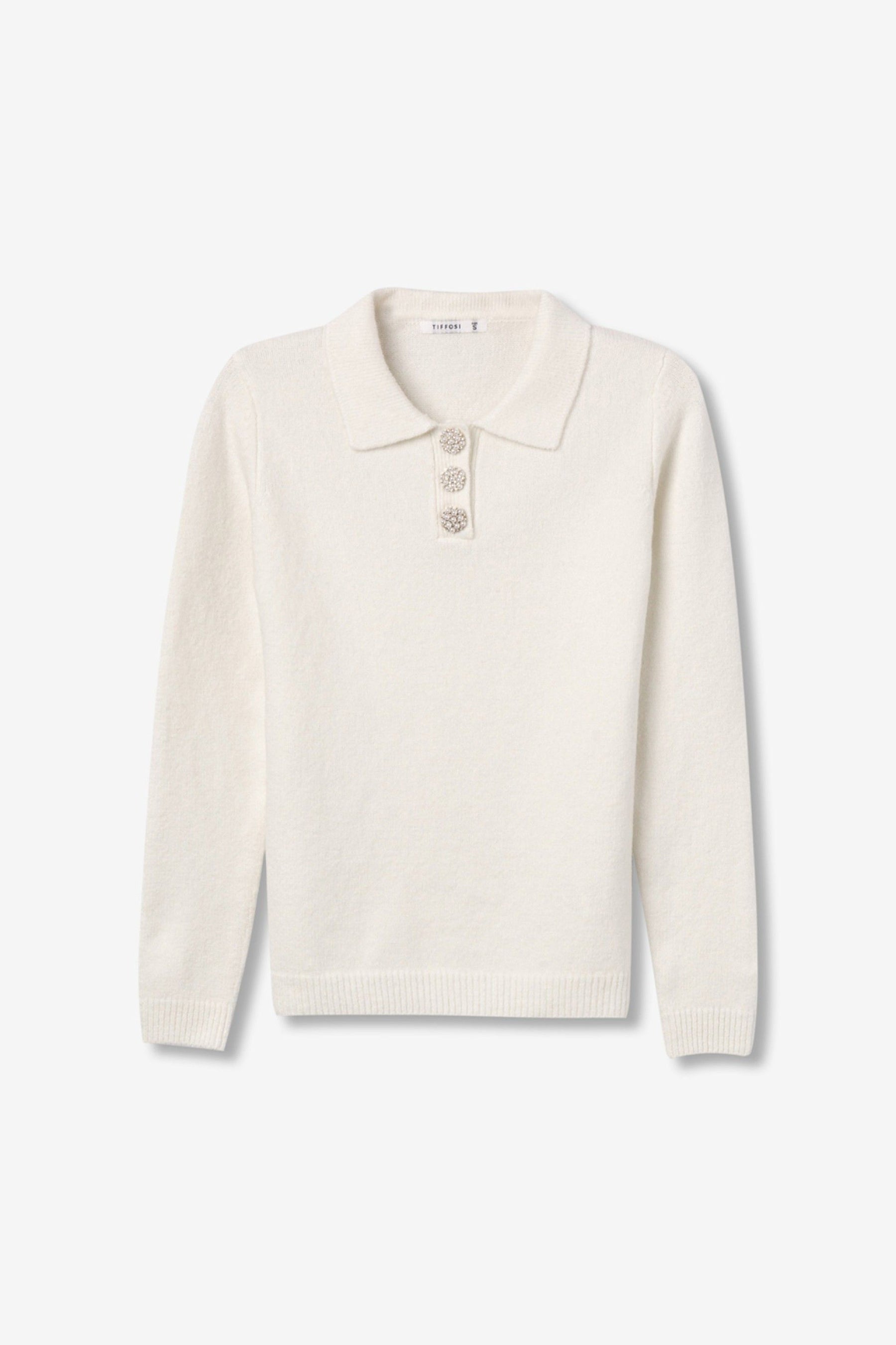 Tiffosi Marilyn Maglioncino Bianco Donna AW26